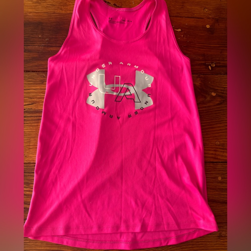 Under Armour Kids bright pink Tank Top